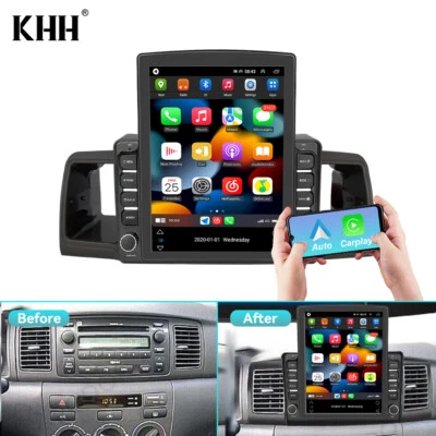 Radio estéreo para automóvil CarPlay Android 13 CarPlay 2+64G 9,7 pulgadas para Toyota Corolla 2003-2008 Foto 1 de 4