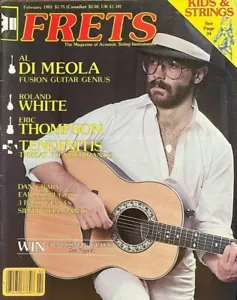 Frets Magazine February 1983 Al Di Meola Roland White Eric Thompson Earl Scruggs - Imagen 1 de 1