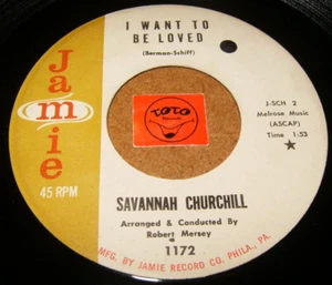 SAVANNAH CHURCHILL - I WANT TO BE LOVED - TIME OUT - LISTEN - SOUL RNB POPCORN - Picture 1 of 2
