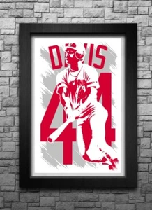 ERIC DAVIS art print/poster CINCINNATI REDS FREE S&H! JERSEY - Picture 1 of 6