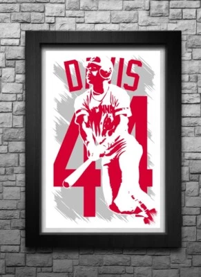 ERIC DAVIS art print/poster CINCINNATI REDS FREE S&H! JERSEY B2G2 - Image 1 of 4