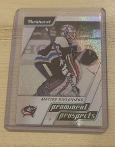 2020-2021 Parkhurst Hockey Prominent Prospects Matiss Kivlenieks Rookie RC #PP10 - Bild 1 von 2