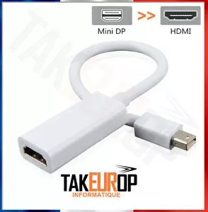 Mini DP vers HDMI pour Apple Mac Mini iMac MacBook Pro MacBook Air Microsoft Sur - Imagen 1 de 9