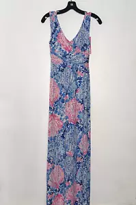 Lilly Pulitzer Sloane Maxi Dress V-neck Resort White Sway With Me XS;NWT$198 - Picture 1 of 11