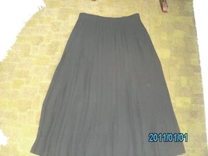 Jaeger Size 14 Lined Pleated Polyester Skirt - Picture 1 of 3