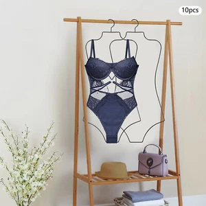 10 PIEZAS Perchas de Traje de Baño Forma de Cuerpo Bikini Percha Lencería Exhibición Perchas de Metal - Imagen 1 de 18