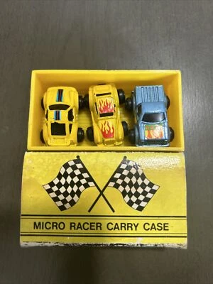 Vintage Lot of 3 Micro Machine Cars Racer Carry Case Matchbox 1988 - Image 1 of 4