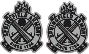 Springfield Armory Embroidered MORALE PATCH  - 2PC - 3.0 inch HOOK BACKING - Picture 1 of 2