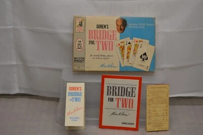 1964 GOREN'S BRIDGE FOR TWO MILTON BRADLEY B GAME WITH BOX #4401 USA COMPLETE - Image 1 of 2