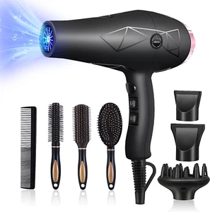 Profi Haartrockner 2400W Ionen Haartrockner mit Diffusor, Kühltaste 2 Geschwindigkeiten - Bild 1 von 1