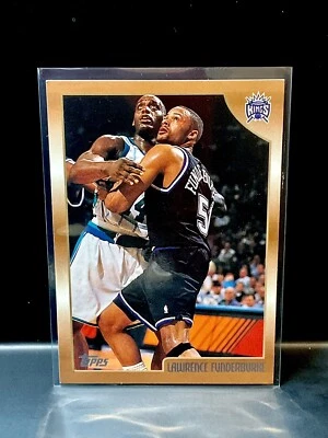 1999 Topps NBA Lawrence Funderburke #117 - Sacramento Kings - Image 1 of 2