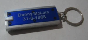 DENNY MCLAIN KEY CHAIN FLASHLIGHT 2.75" 31-6 - 1968 DETROIT TIGERS - Picture 1 of 2