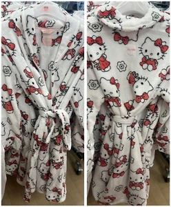 Accappatoio Hello Kitty velluto al ginocchio taglia UK 4-20 2XS-XL - Foto 1 di 2