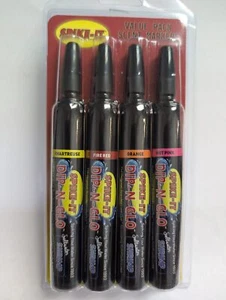 SPIKE-IT DIP-N-GLO 4 PACK SHRIMP SCENTED MARKERS CHART/RED/ORANGE/HOT PINK - Picture 1 of 1