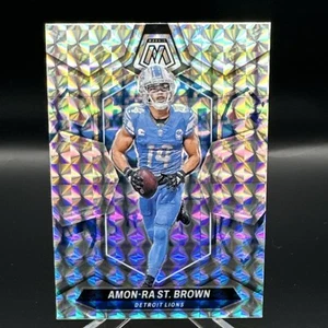 2024 Panini Mosaic Amon-Ra St. Brown Silver Mosaic Prizm #74 Detroit Lions - Picture 1 of 2