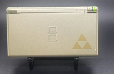 Nintendo DS Lite Gold Zelda Triforce Edition Console – Tested – Works - Image 1 of 4