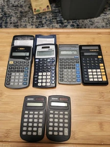 4Texas Instrument Calculators All Work & 3CoversAnd Cards 2 Sentry - Picture 1 of 13