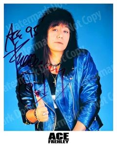 Ace Frehley 8x10 Autograph Photo Reprint Hard Rock Vintage Signed Collectible - Picture 1 of 6