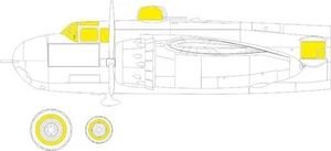 Eduard 1/32 Scale paint mask for B-25H for HK MODELS - JX287 - Picture 1 of 2