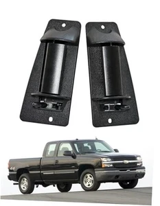 Upgraded Metal Extended Cab Door Handles for 1999-2007 Chevy Metal Right+Left - Picture 1 of 8