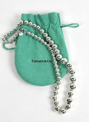 Collar Tiffany & Co Plata 925 HardWear 6-11 mm Bola Graduada 16" 28.1g Foto 1 de 4