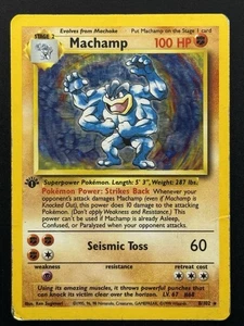 Machamp 8/102 Deck Exclusives 1st Edition Holo Rare Pokemon TCG - HP/DMG - Picture 1 of 2