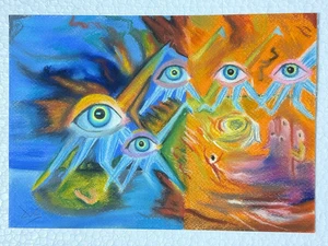 Salvador Dali (Handmade) Drawing on antique paper Signed and Sealed. - Picture 1 of 2