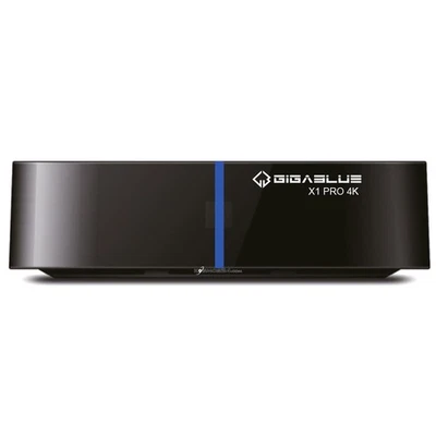 GigaBlue X1 Plus 4K UHD Dual-WiFi Bluetooth Android 10 DVB-S2X Sat IP-Receiver - Bild 1 von 4