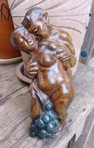 Scarce BING & GRONDHAL Figurine by Kai Nielsen No.23 PAN with Woman ' Bacchus ' - Picture 1 of 6