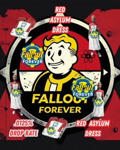 Fallout 76 {PC} Red Asylum Dress---ULTRA RARE--SOFORTLIEFERUNG WENN ONLINE - Bild 1 von 1