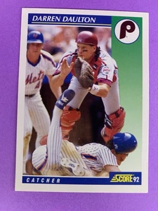 1992 Score #506 Darren Daulton Philadelphia Phillies - Picture 1 of 2