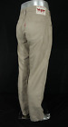 Mens LEVI STRAUSS 504 W36 L34 Stone Beige Linen Blend Canvas Jeans (lightweight)
