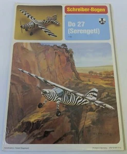 Vintage Paper Airplane model kit SCHREIBER-BOGEN 1:50 Scale DO 27 SERENGETI - Picture 1 of 2