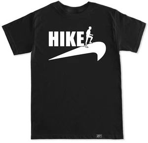 HIKE HIKING OUTDOORS CAMPING RUN JOURNEY FUNNY WORKOUT TRAIN FITNESS T SHIRT - Picture 1 of 3