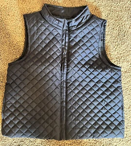 Gymboree Girls XS 4 Quilted Full Zip Up Lightweight Navy Blue Vest EUC School - Picture 1 of 5