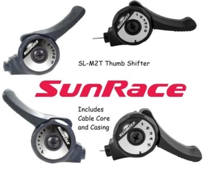 Sunrace Handlebar Top Mount Shifter Left Friction or Right 5-6-7 Speed + Cable - Picture 1 of 6