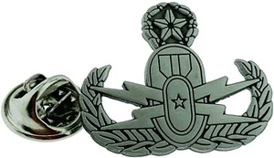 Lapel Pin EOD Master Antique Silver - Picture 1 of 2