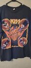 Kiss Sonic Boom Men&#39;s T-Shirt 2009 Gene Paul Ace Peter Rock Tour Concert Tee L