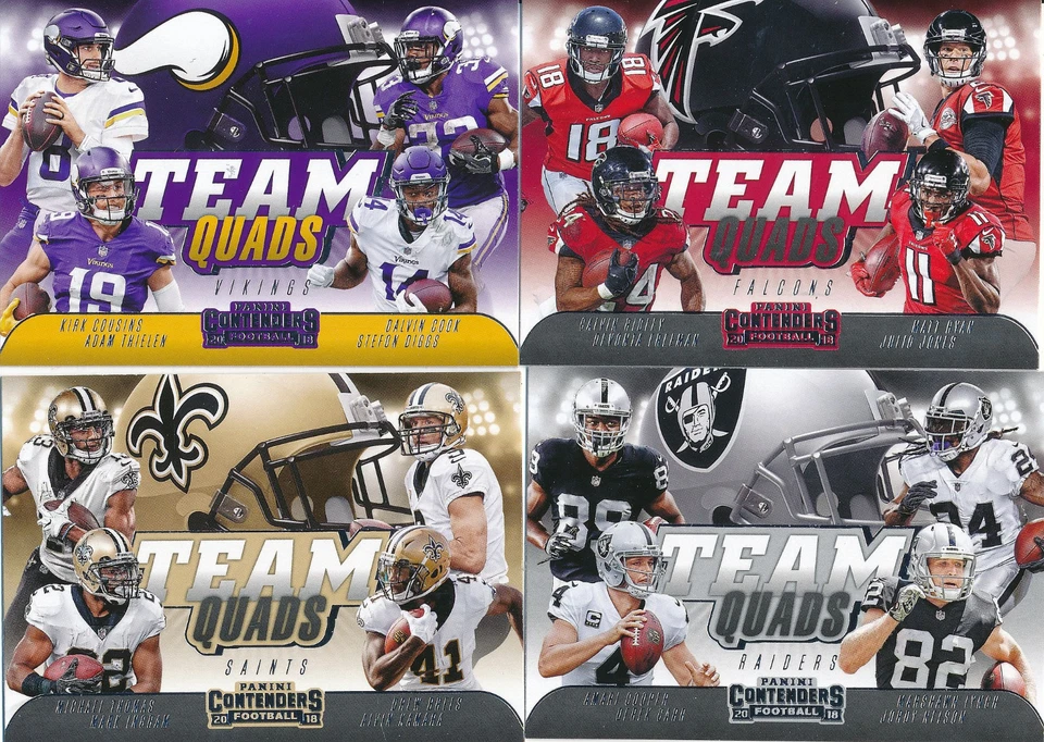 2018 Contenders TEAM QUAD Inserts - Pick Your Own... - Image 1 of 1