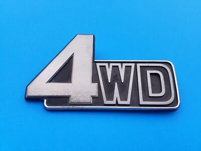 81 82 83 84 85 86 87 88 89 90 TOYOTA LAND CRUISER 4WD EMBLEM BADGE OEM (1989) - Image 1 of 3