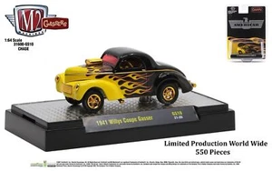 Máquinas M2 GS10 1941 Willys cupé Gasser Chase Americar Black Hot Rod personalizado - Imagen 1 de 5