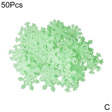 50X Glow In The Dark Plastic Star Fun Ceiling 3D Wall Art Luminous Space Sticker