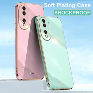 For Honor 90 70 50 X6a X8a X9a Silicone Soft Plating Shockproof Case Phone Cover - Picture 1 of 18