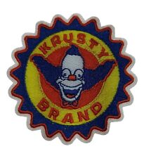 Krusty Brand Clown The Simpsons TV Embroidered Iron Sew On Patch Badge Applique