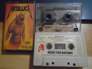 RARE OOP Metallica CLEAR CASSETTE TAPE Jump in the Fire thrash megadeth + BONUS - Picture 1 of 2