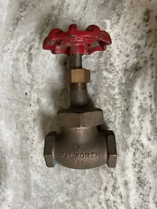 Walworth Brass Gate Valve No. 95, Never Used, 1” Thread, 150 Rating, See Desc. - Picture 1 of 9