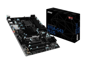 Placa madre MSI 970A-G43 Plus MS-7974 v1.1 Socket AM3+/AM3 AMD 970 ATX - Imagen 1 de 4