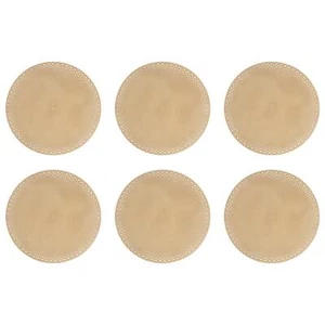 Set 6 tovagliette natalizie rotonde oro per qualsiasi tavolo da pranzo - Foto 1 di 4