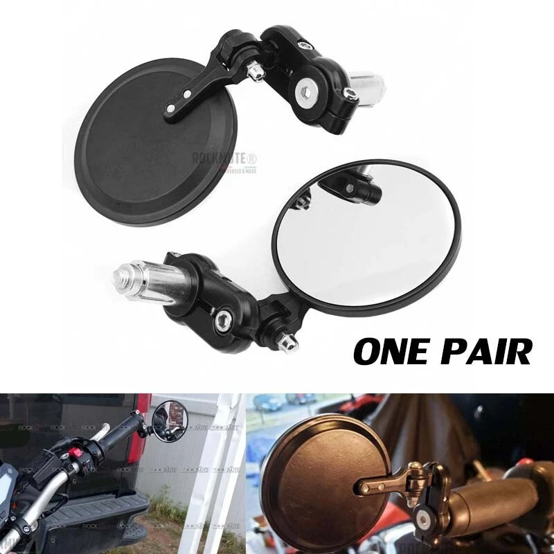 Штанга конца мотоцикла зеркало для YAMAHA BWS 125 BWS 50 SMAX XMAX пара черный - Изображение 1 из 4