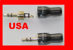 Markenname, 2 Stck. 3,5 mm Stereo Inline Buchse METALL Stecker - Bild 1 von 1